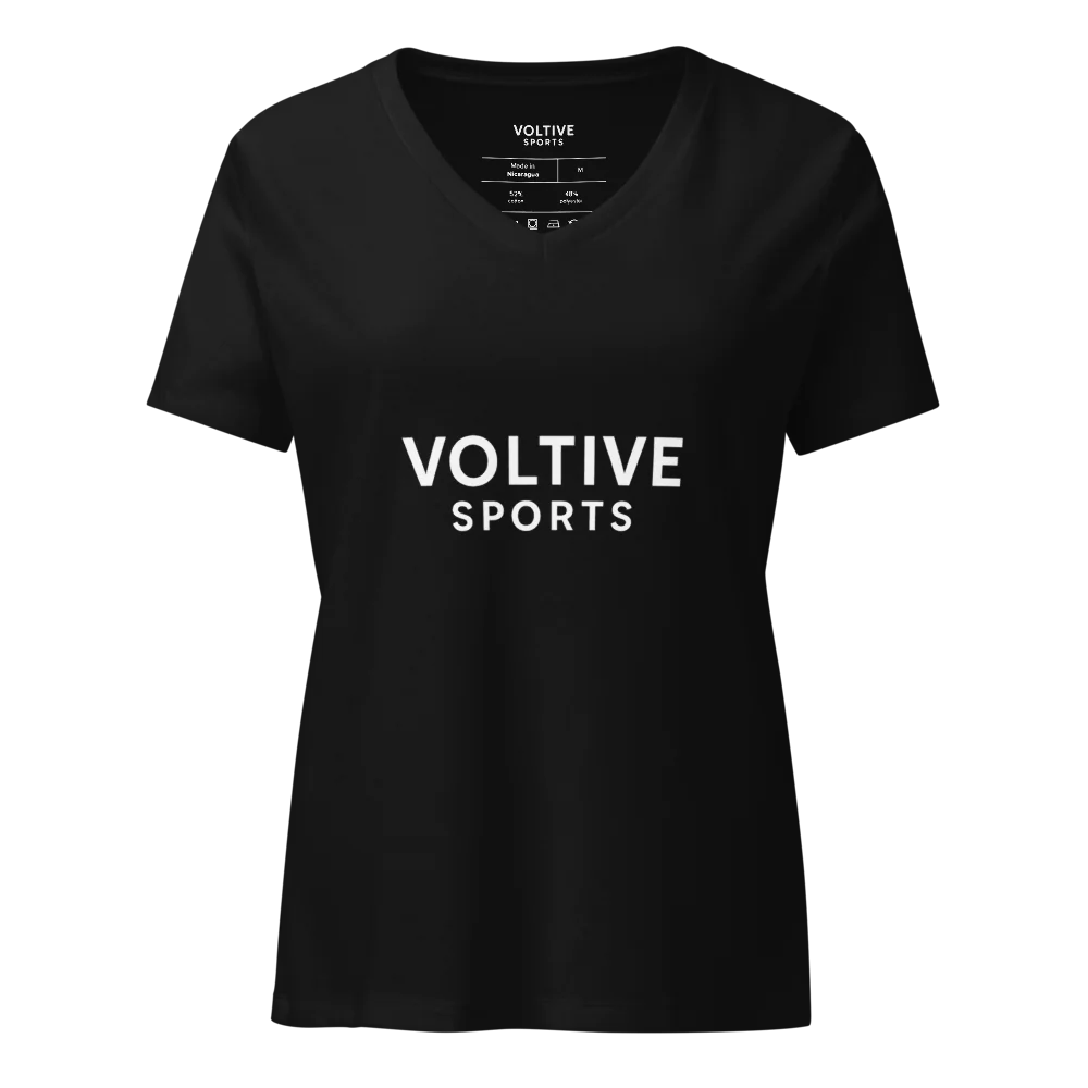 Women's Relaxed V-Neck T-Shirt – Voltive Sports Edition