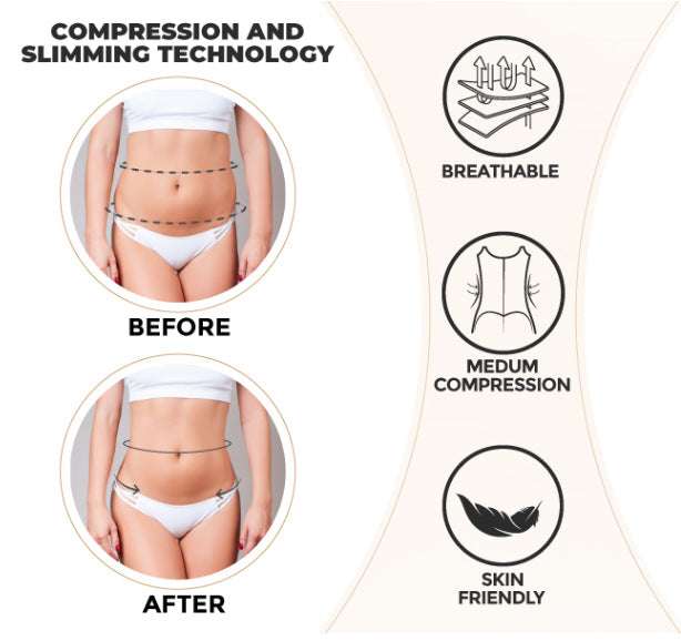 4XL Black Women's Seamless Body-Shaping Onesie with Zipper - Abdomen Slimming and Hip Lifting