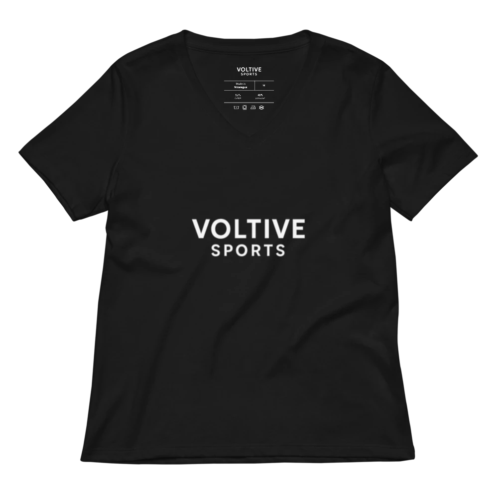 Women's Relaxed V-Neck T-Shirt – Voltive Sports Edition