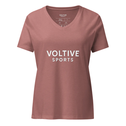Women's Relaxed V-Neck T-Shirt – Voltive Sports Edition