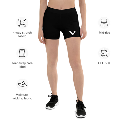 Voltive Women's Performance Shorts - Black