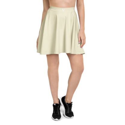 VOLTIVE Skater Skirt - Apricot White