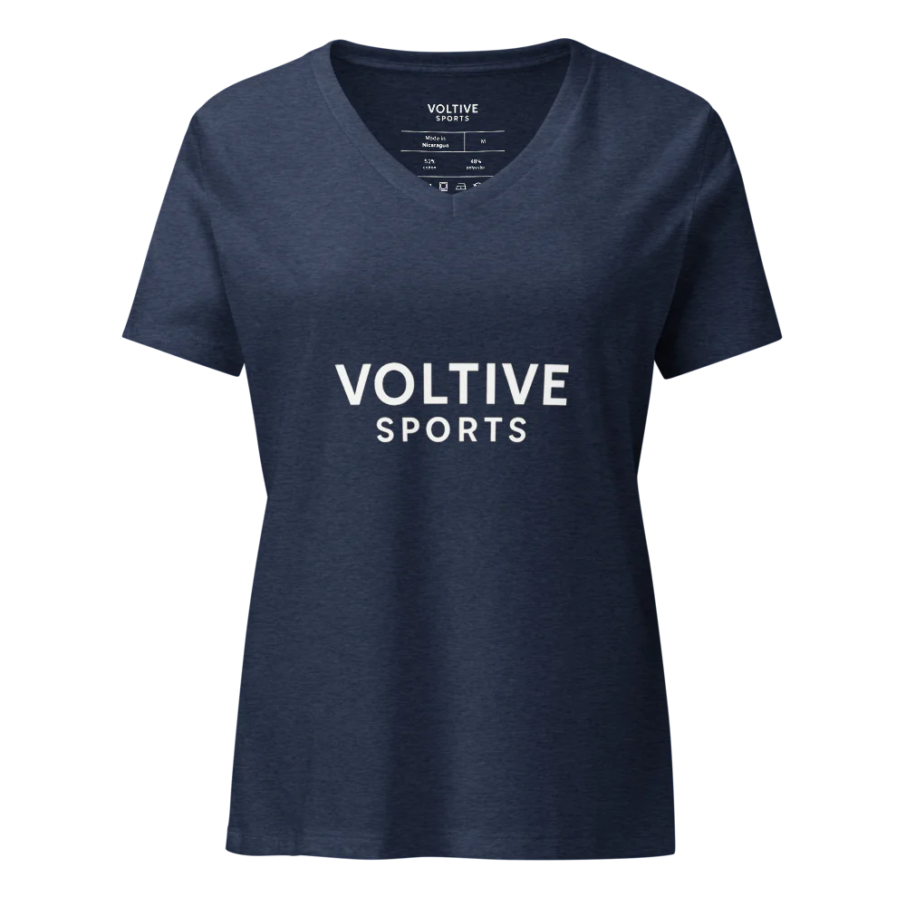 Women's Relaxed V-Neck T-Shirt – Voltive Sports Edition