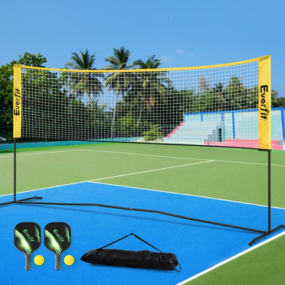 Everfit 10ft Portable Pickle Ball Net Adjustable Multi-Sport for Badminton Tennis Pickleball Volleyball