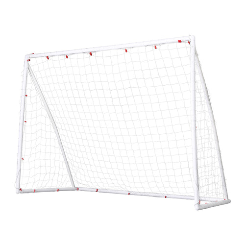 Everfit 8FT Soccer Football Goal Net UPVC Frame with PE Mesh Weatherproof Portable Goals for Backyard Training Competitive Play