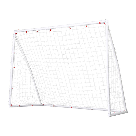 Everfit 8FT Soccer Football Goal Net UPVC Frame with PE Mesh Weatherproof Portable Goals for Backyard Training Competitive Play