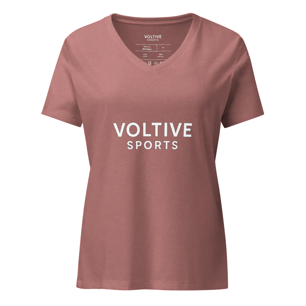 Women's Relaxed V-Neck T-Shirt – Voltive Sports Edition