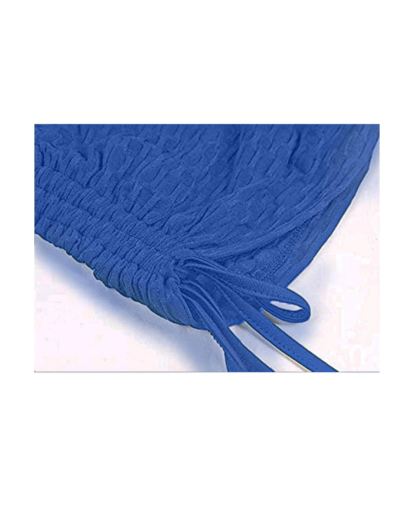 Blue Butt Lifting High Waist Yoga Shorts - L