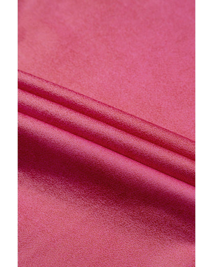 Rose Red Crossed Dip Waist Sleek Leather Leggings - M