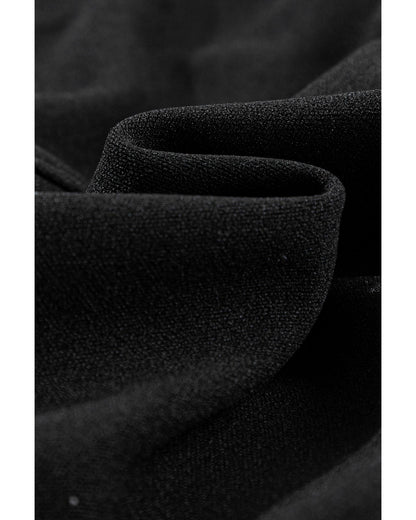 Black Leather Panel Patchwork High Waist Leggings - XL