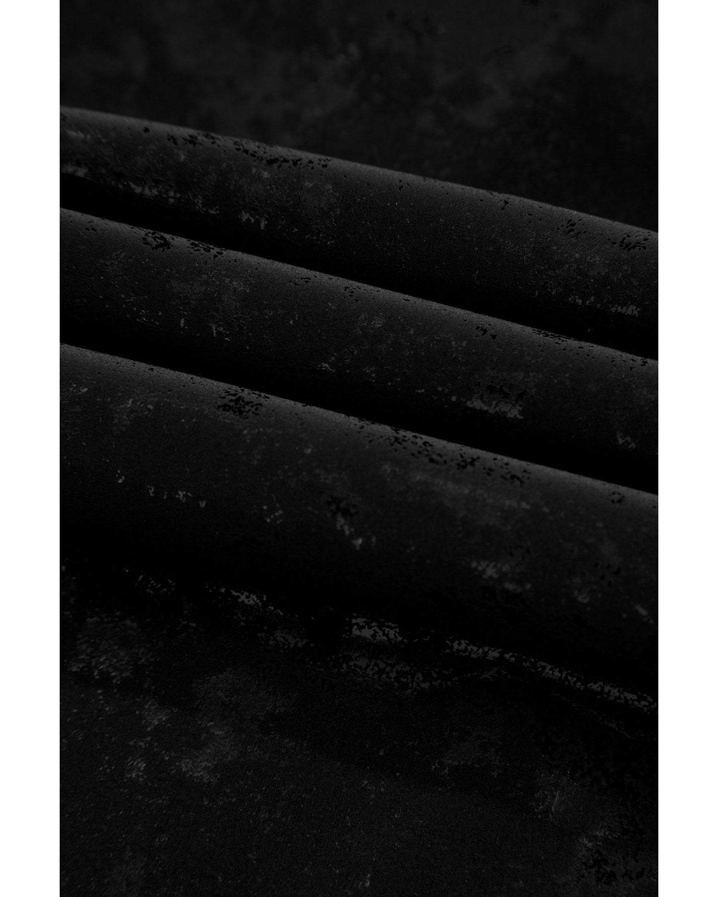 Black Faux Leather Splits High Waist Leggings - M