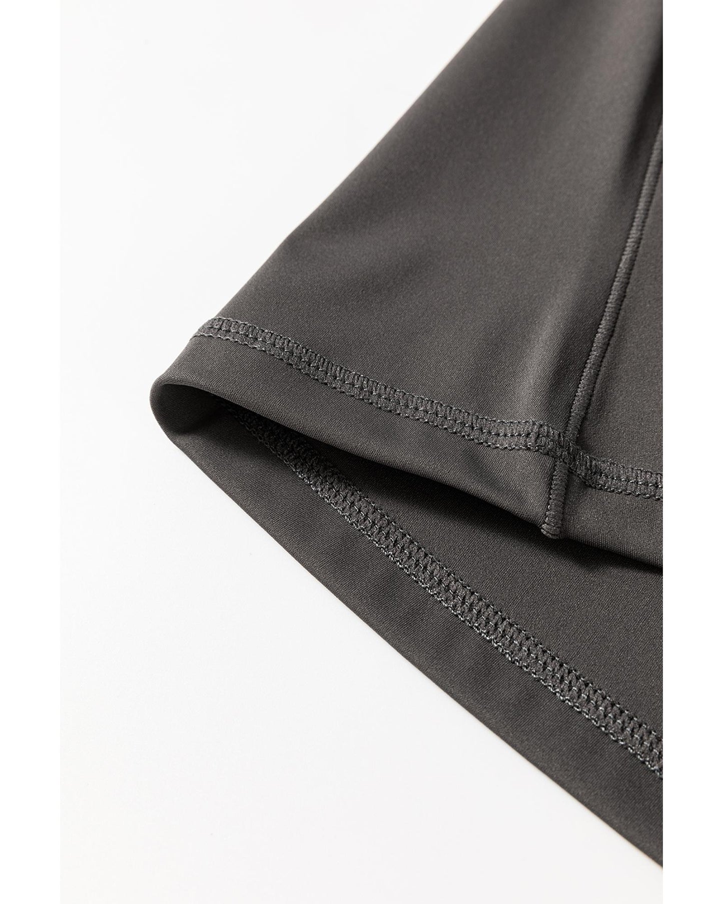 Dark Grey V Shape High Waist Flared Leggings - M