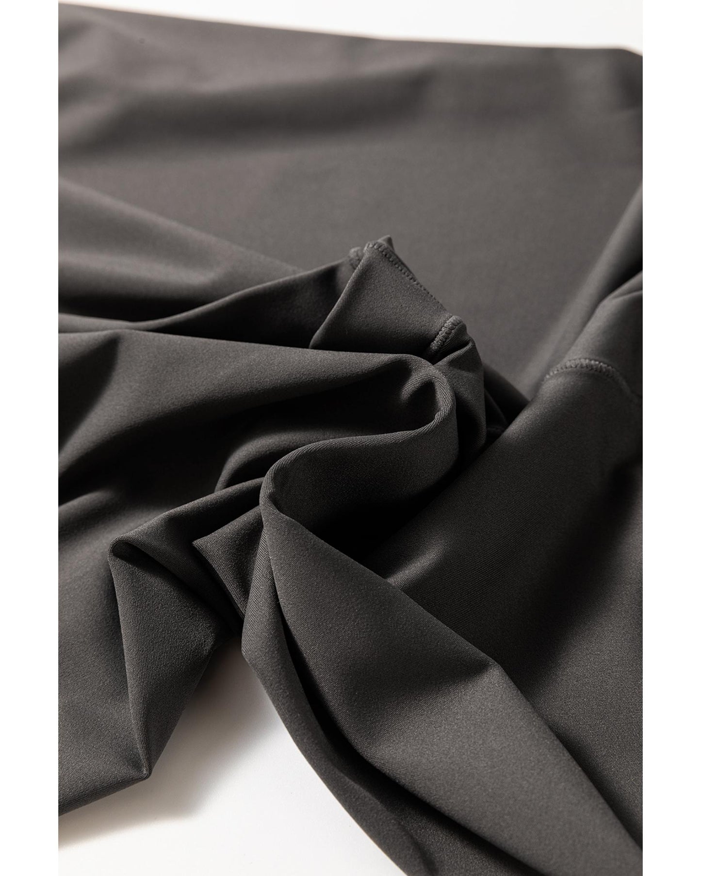 Dark Grey V Shape High Waist Flared Leggings - M