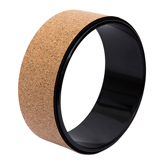 Yoga Pilates Wheel Cork Circle Prop Back Chest Hips Abdomen Stretch Roller