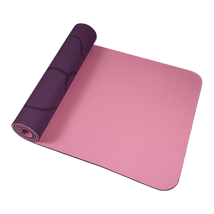 8mm TPE Yoga Mat Exercise Fitness Gym Pilates Non Slip Dual Layer