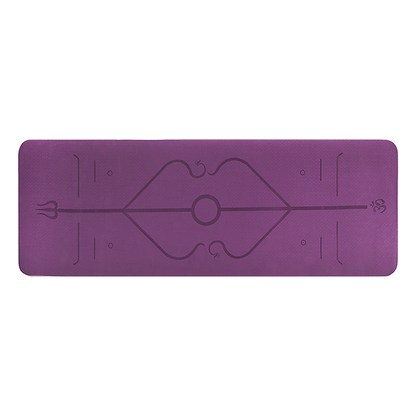 8mm TPE Yoga Mat Exercise Fitness Gym Pilates Non Slip Dual Layer