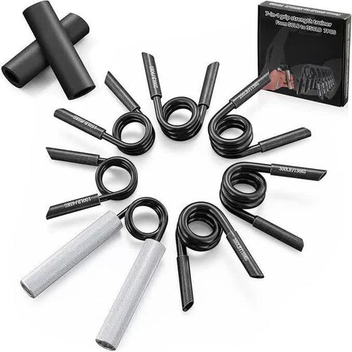 7-in-1 Aluminum Metal Grip Strength Trainer Set with Adjustable Resistance - Wrist, Finger, and Arm Exercise（50LB-350LB）
