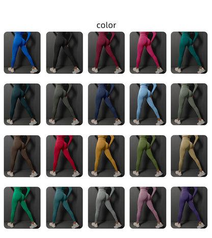 Size M Dark Purple Seamless High-Waisted Yoga Pants for Women - Lift Workout Leggings for Running, Gym, and Fitness