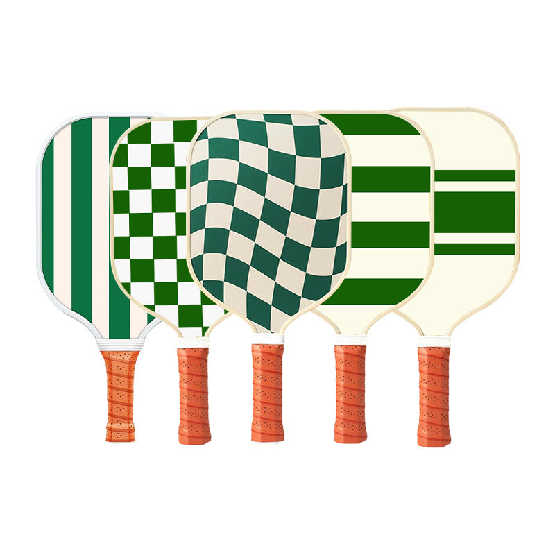 Style 2 White And Green T700 Carbon Fiber & Fiberglass Pickleball Paddle - Lightweight 220g with Anti-Slip TPU Grip for Training & Competition