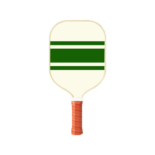 Style 3 White And Green T700 Carbon Fiber & Fiberglass Pickleball Paddle - Lightweight 220g with Anti-Slip TPU Grip for Training & Competition