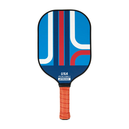 Style 4 Colorful Geometric Patterns Fiberglass Pickleball Paddle - Lightweight 220g with Anti-Slip TPU Grip for Outdoor Sports