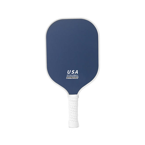 Dark Blue Fiberglass Pickleball Paddle - Lightweight 215g with Anti-Slip TPU Grip for Outdoor Sports