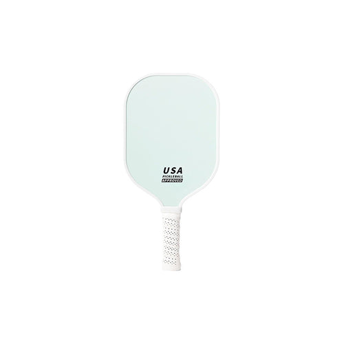 Light Green Fiberglass Pickleball Paddle - Lightweight 215g with Anti-Slip TPU Grip for Outdoor Sports