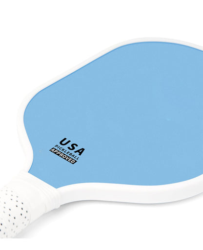 Green Fiberglass Pickleball Paddle - Lightweight 215g with Anti-Slip TPU Grip for Outdoor Sports