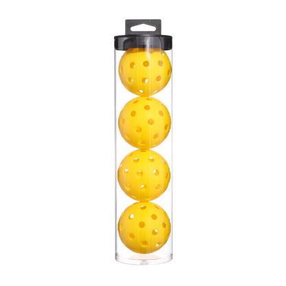 2 Tubes Yellow Outdoor Pickleball Balls 4-Pack - Durable 40-Hole Design with Carry Tube(8 balls in total)