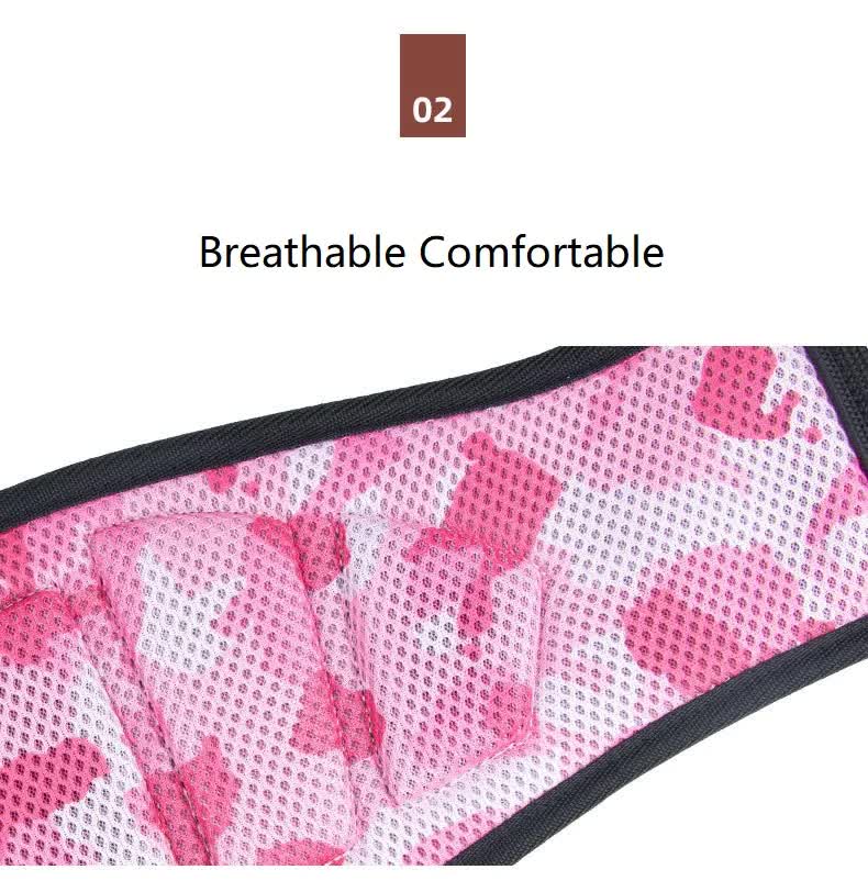 Size L Pink Camouflage Camo Weightlifting Belt - EVA Nylon Gym Belt for Squats, Deadlifts & Lumbar Support