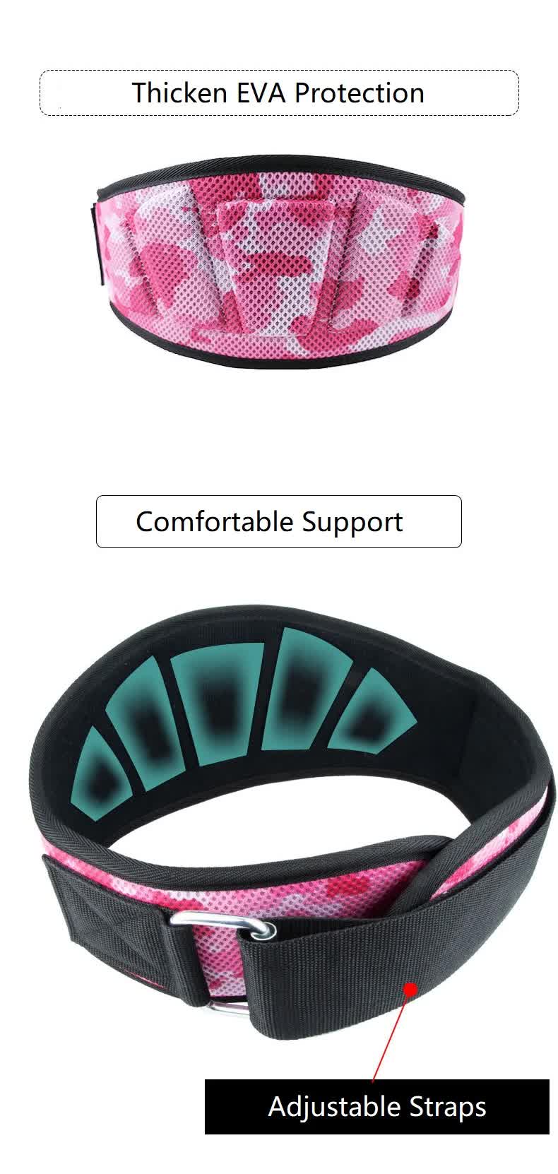 Size XS Grey Camouflage Camo Weightlifting Belt - EVA Nylon Gym Belt for Squats, Deadlifts & Lumbar Support