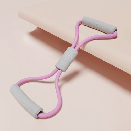 2PCS Purple 20 Pounds Back Stretching Resistance Band - 20x15x5cm Shoulder & Back Trainer with 8-Shaped Pull Rope for Home Workout