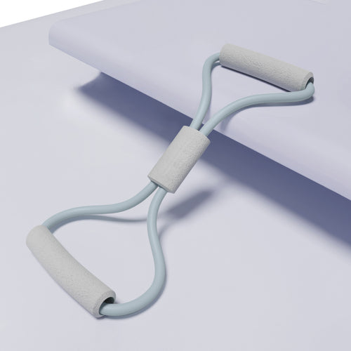 2PCS Blue 25 Pounds Back Stretching Resistance Band - 20x15x5cm Shoulder & Back Trainer with 8-Shaped Pull Rope for Home Workout