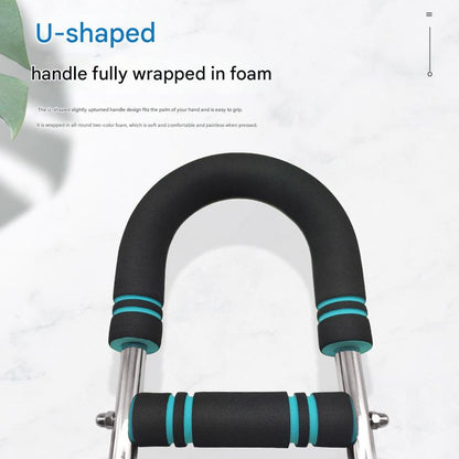 Blue Black Adjustable U-Shaped Arm Exerciser - For Home Fitness Strength Training (30kg)