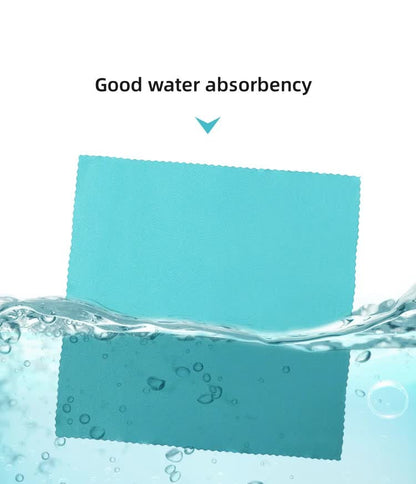 Dark Blue Quick Dry Cooling Towel Set (2 Pack) - Microfiber Sport Towels with Silicone Cases & Carabiners