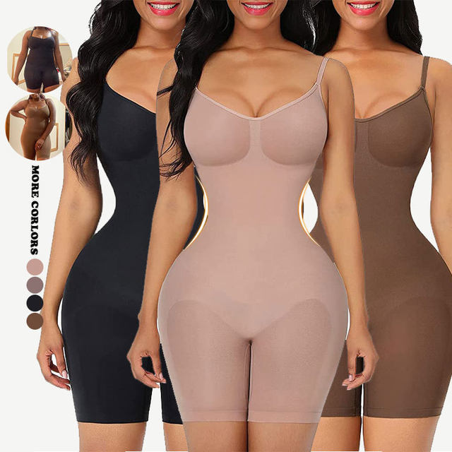 Size S Black Seamless Full Body Shaper for Women - Tummy Control, Butt Lifter & Thigh Slimmer Bodysuit