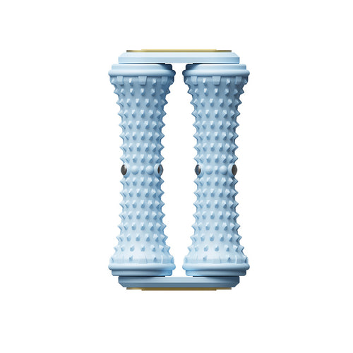 Blue Ergonomic Dual Foot Massage Roller - Deep Tissue Relief for Plantar Fasciitis, Arch Pain & Tired Feet