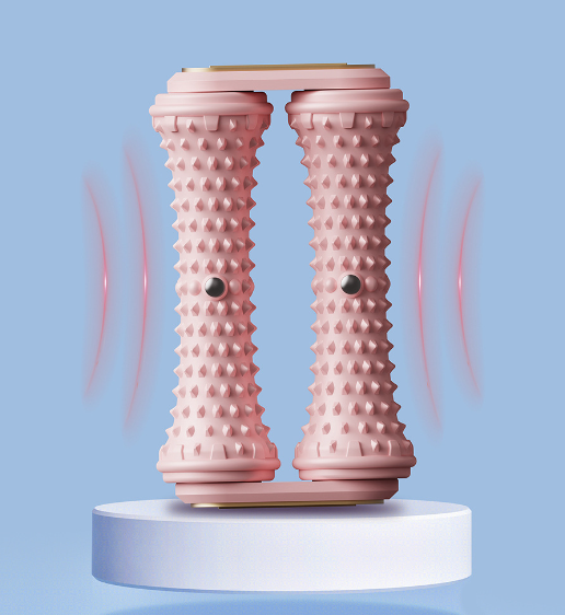 Blue Ergonomic Dual Foot Massage Roller - Deep Tissue Relief for Plantar Fasciitis, Arch Pain & Tired Feet