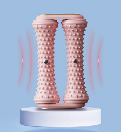 Blue Ergonomic Dual Foot Massage Roller - Deep Tissue Relief for Plantar Fasciitis, Arch Pain & Tired Feet