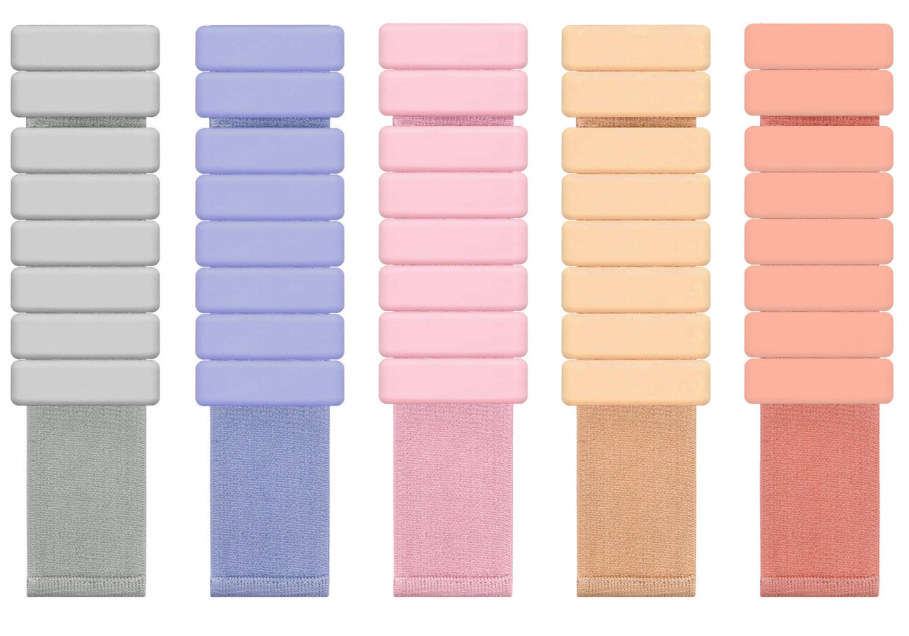 Pink Premium Adjustable Silicone Wrist & Ankle Weights (1lb Each, 2lb Pair) - Waterproof & Sweatproof for Enhanced Yoga, Running & Fitness Workouts