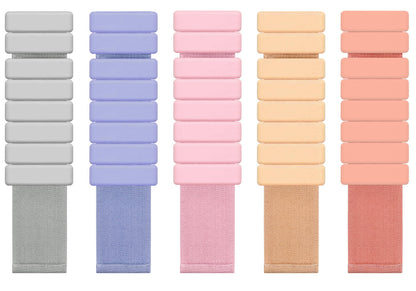 Light Orange Premium Adjustable Silicone Wrist & Ankle Weights (1lb Each, 2lb Pair) - Waterproof & Sweatproof for Enhanced Yoga, Running & Fitness Workouts