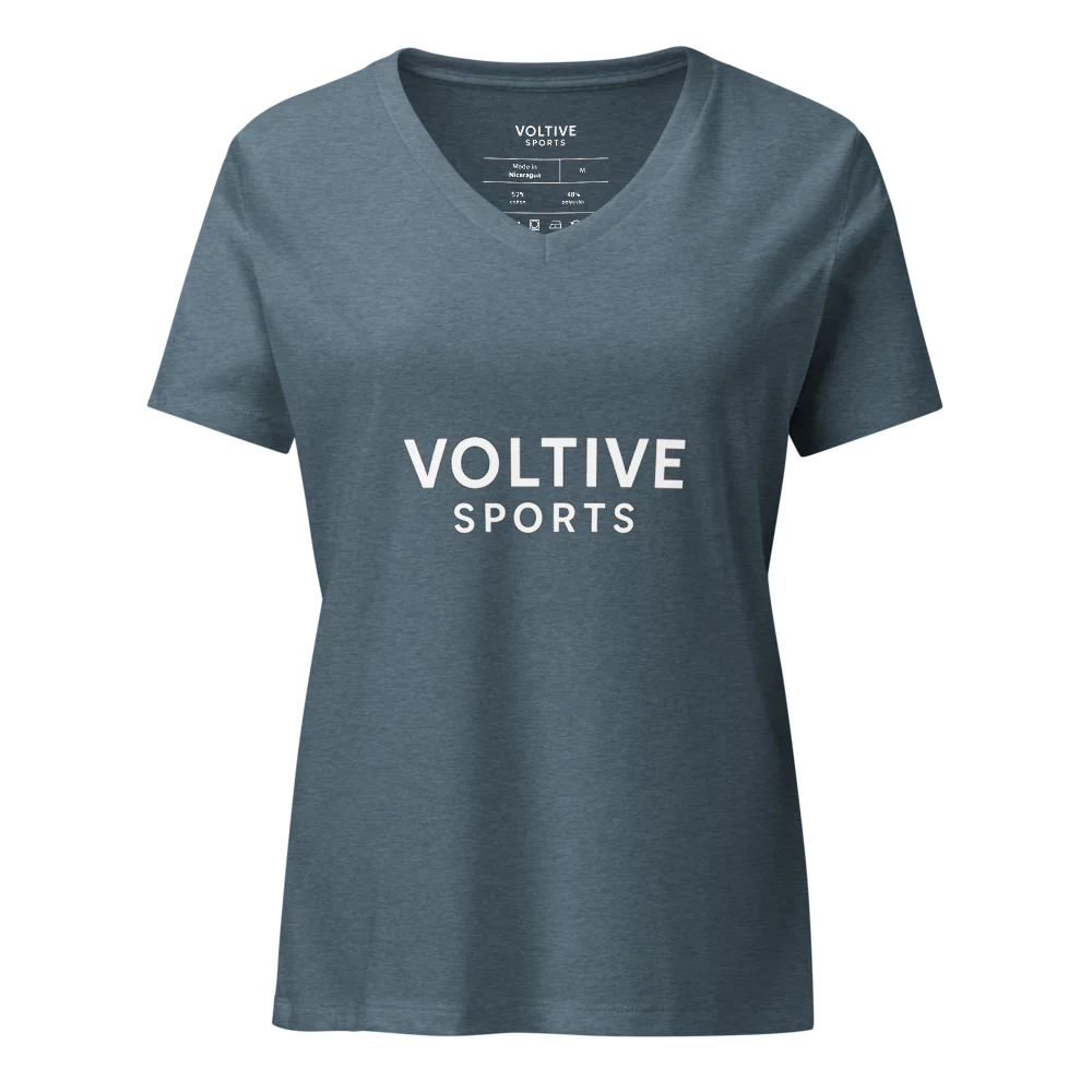 Women's Relaxed V-Neck T-Shirt – Voltive Sports Edition