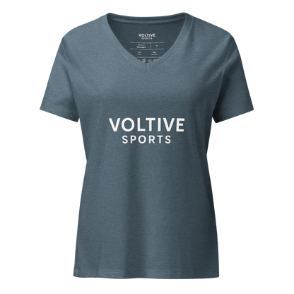 Women's Relaxed V-Neck T-Shirt – Voltive Sports Edition