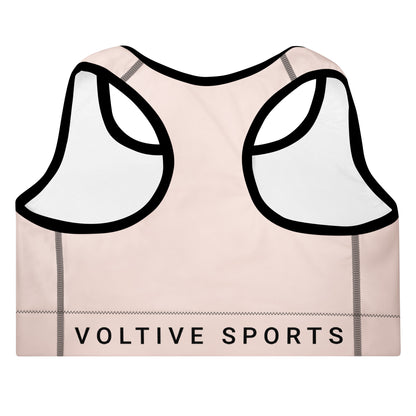 Voltive Sports Padded Performance Bra - Wisp Pink