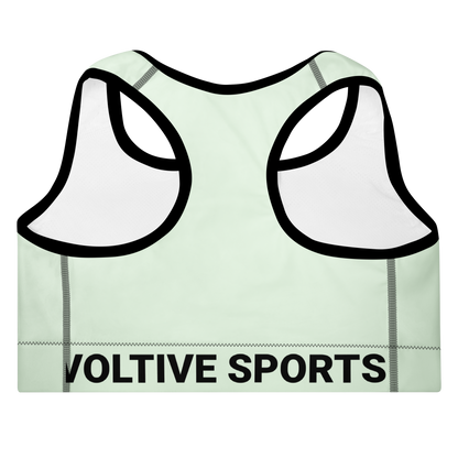 Voltive Sports Padded Performance Bra - Honeydew