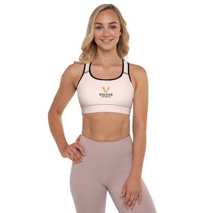Voltive Sports Padded Performance Bra - Wisp Pink