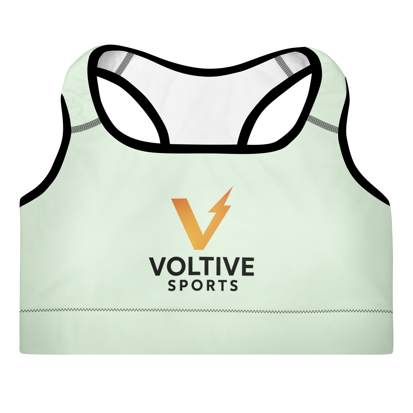 Voltive Sports Padded Performance Bra - Honeydew