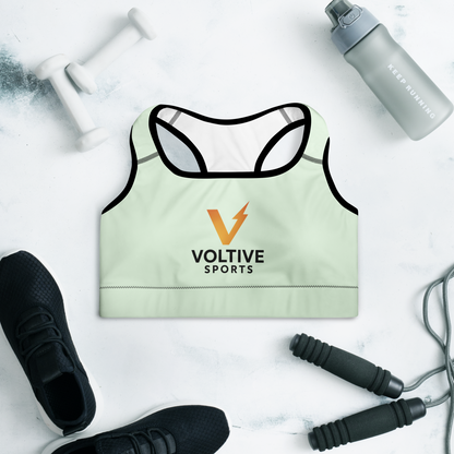 Voltive Sports Padded Performance Bra - Honeydew