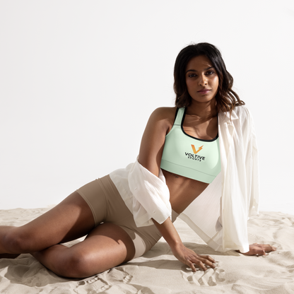 Voltive Sports Padded Performance Bra - Honeydew