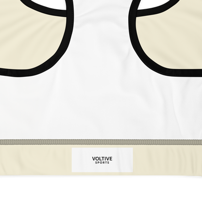 Voltive Sports Padded Performance Bra - Apricot White